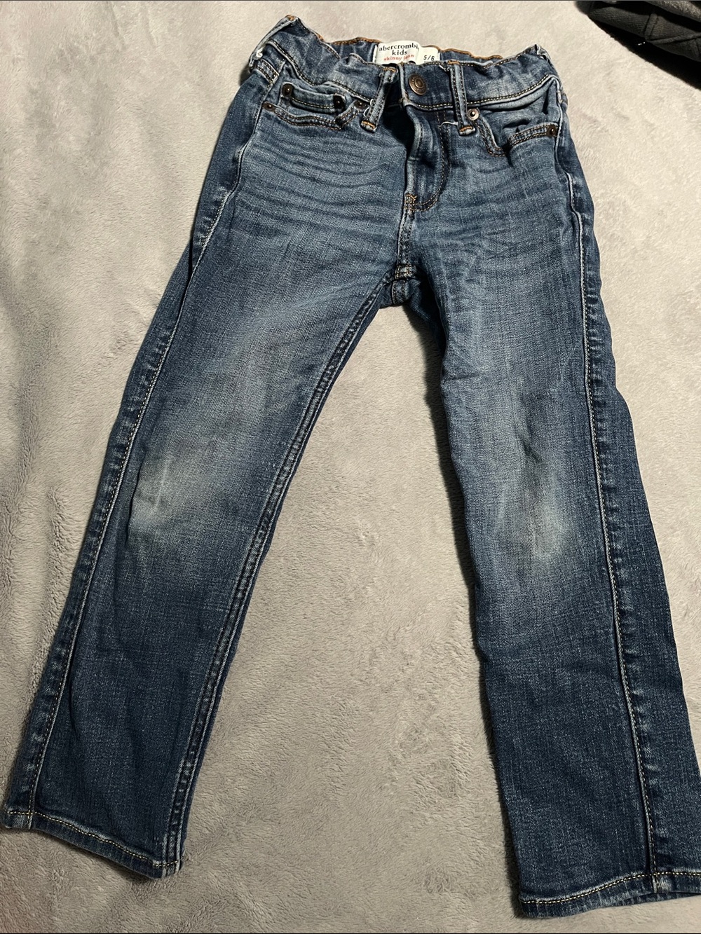 abercrombie kids Blue Washed Straight Jeans
